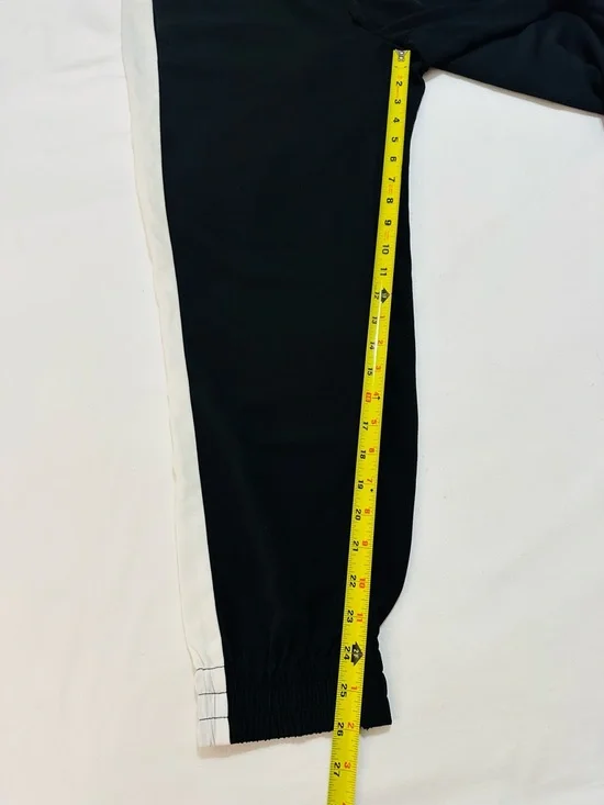 MOSSIMO BLACK TUXEDO STRIPE JOGGER PANTS ATHLEISURE COMFORTABLE LUXURY LARGE - Picture 4 of 14
